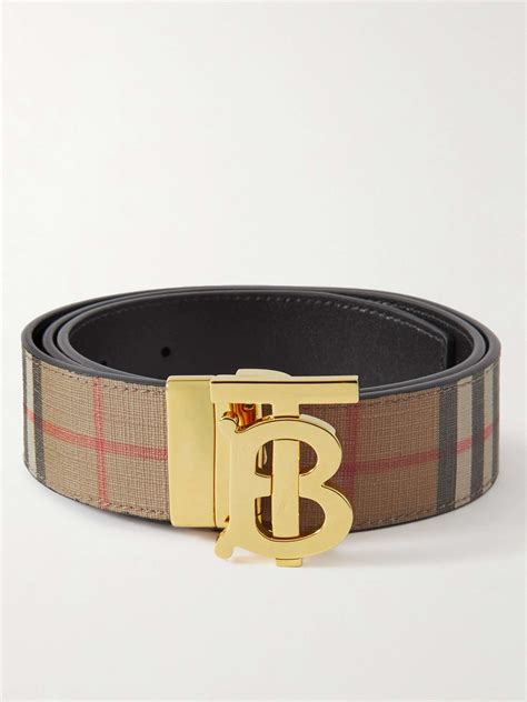 burberry reversible leather belt|burberry reversible check belt.